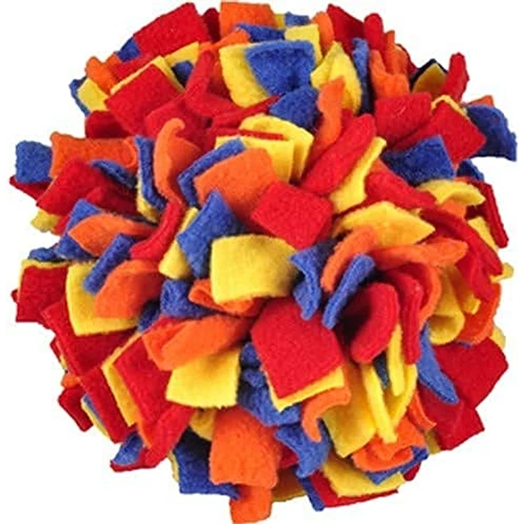 Flamingo 517540 Hs Fleece Ball, Tierspielzeug für Hunde, multi koloriert