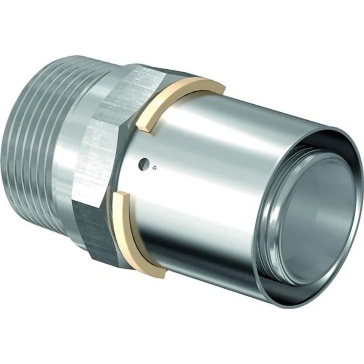 Uponor s-press Adaptor, Armaturenanschluss mit Außengewinde 63 mm x 2 für Bewässerungszubehör