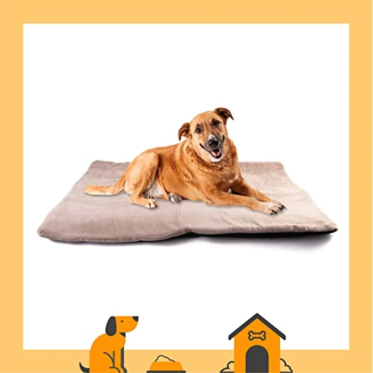 vitazoo Hundedecke waschbar in grau in 70 x 100 cm – Thermodecke/Hundekissen – für ausgewachsene Hunde, Welpen und auch Katzen – weich und flauschig – Bild 5