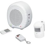 technik@all Elektronischer Wachhund mit Funk-Bewegungsmelder, Fernbedienung und Zusatz Fernbedienung