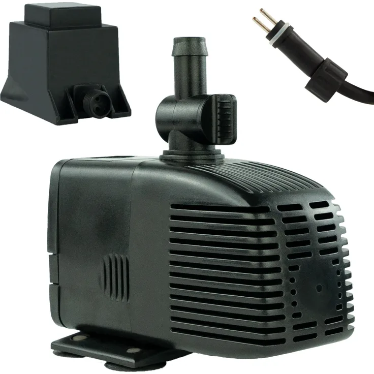 KERRY Wasserpumpe 12 V – 1000 L/H | 17 Watt | 7m Kabel | 170 cm Förderhöhe | Schwarz | Teichpumpe | Wasserspielpumpe | Zimmerbrunnen | Brunnenpumpe | Springbrunnen-Pumpe