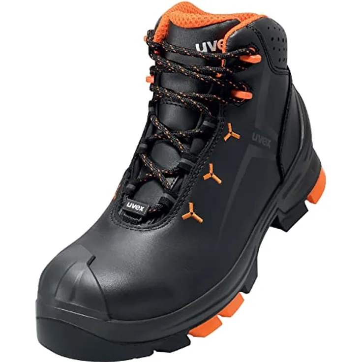 Uvex 2 Arbeitsschuhe - Sicherheitsstiefel S3 SRC ESD - Orange-Schwarz, Größe:35
