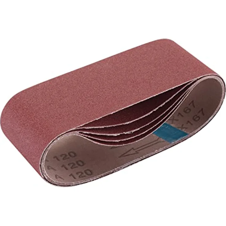 Draper 09235 Gewebe-Schleifband, 75 x 457 mm, Körnung 120, 5 Stück