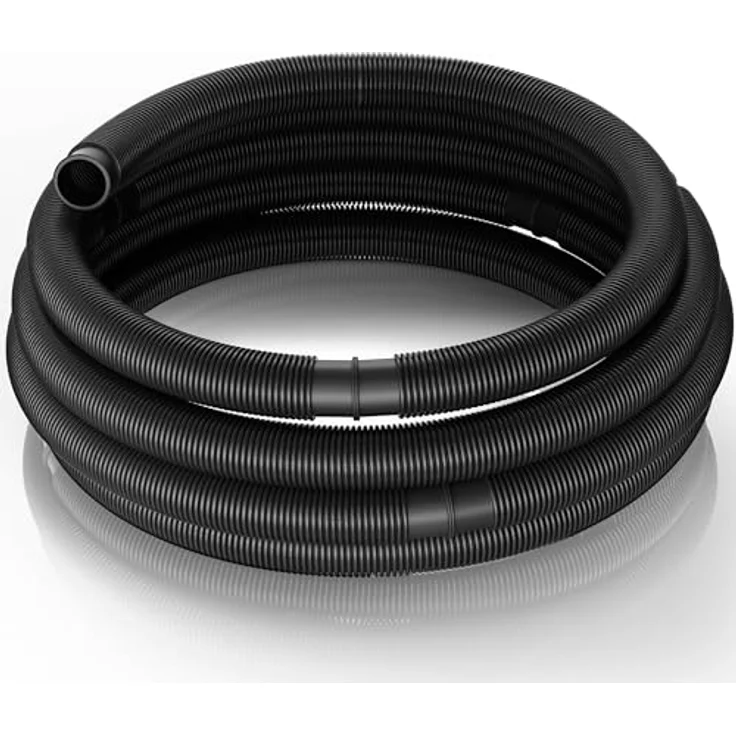 15m - 32mm - Solarschlauch schwarz mit Muffe für Pool 165g-m - Made in Europe – Bild 2