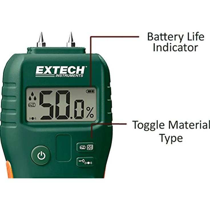Extech MO55 Feuchtigkeitsmessgerät mit und ohne Messstift – Bild 5
