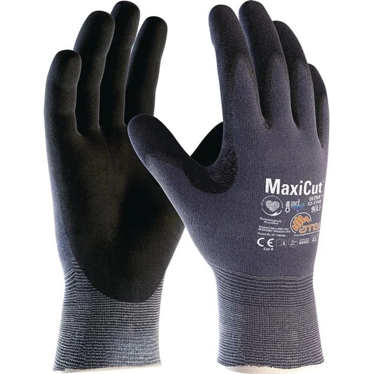 ATG Hand Care MaxiCut® Ultra™ AD-APT® 52-3745 Schnittschutzhandschuhe, level C, hoch atmungsaktiv, Nitril-Mikroschaumbeschichtung, Größe 10, blau