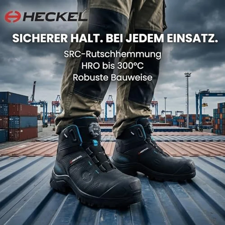Heckel Mac Crossroad 3.0 S3 Sicherheitsschuh, metallfrei, wasserabweisend, mit BOA-Fit System, Größe 36–48, schwarz – Bild 8
