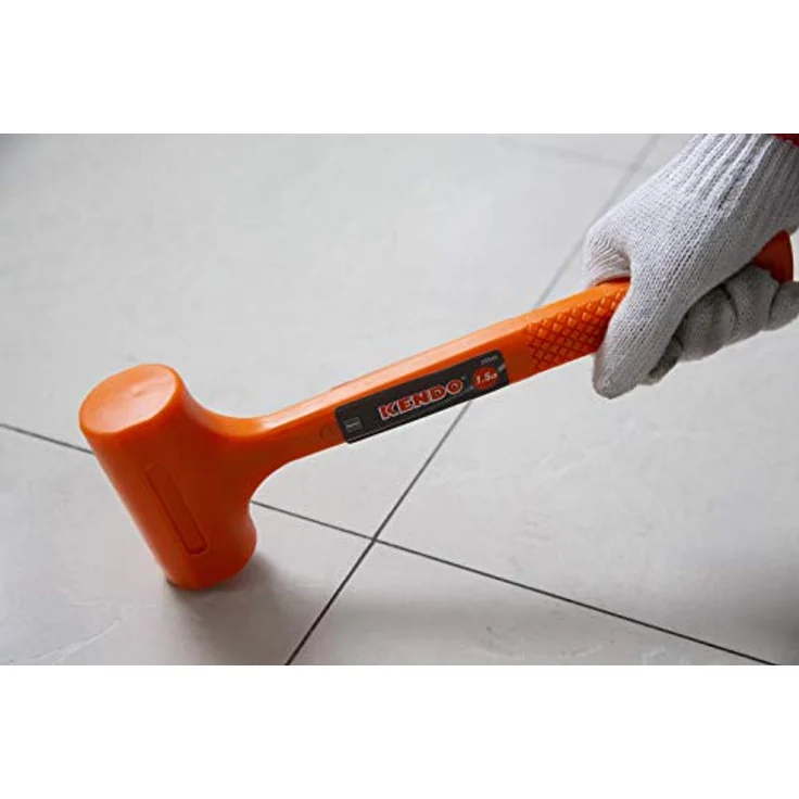 KENDO PVC-Hammer, Gummihammer 680 g mit ergonomischem Griff, rückschlagfrei für empfindliche Oberflächen – Bild 4