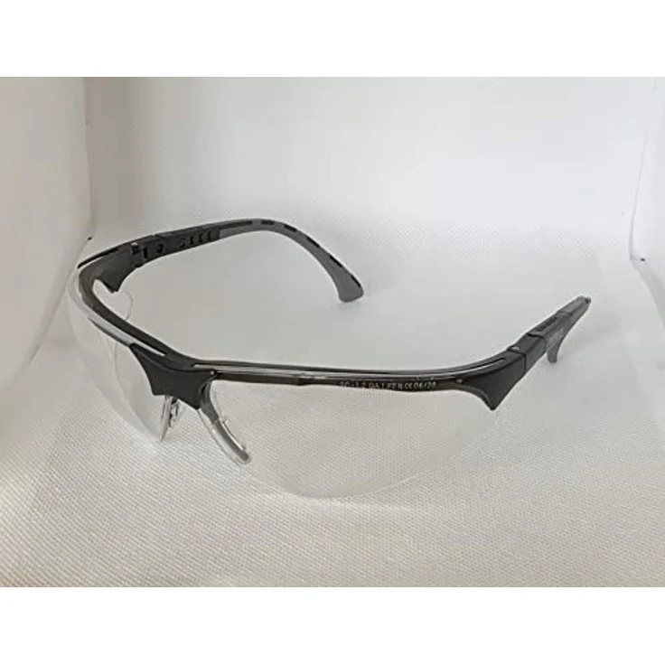 Infield Safety Terminator Schutzbrille EN 166, klare Polycarbonatscheibe, beschlagfrei, kratzresistent, individuell einstellbare Fassung in Kristall – Bild 2