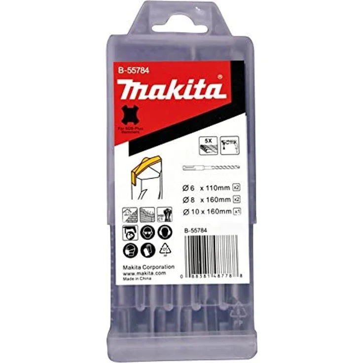 Makita HR2470BX40 Kombi-Hammer (inklusiv SDS-PLUS Bohrer-Set im Transportkoffer, 780 W, 230 V) – Bild 5