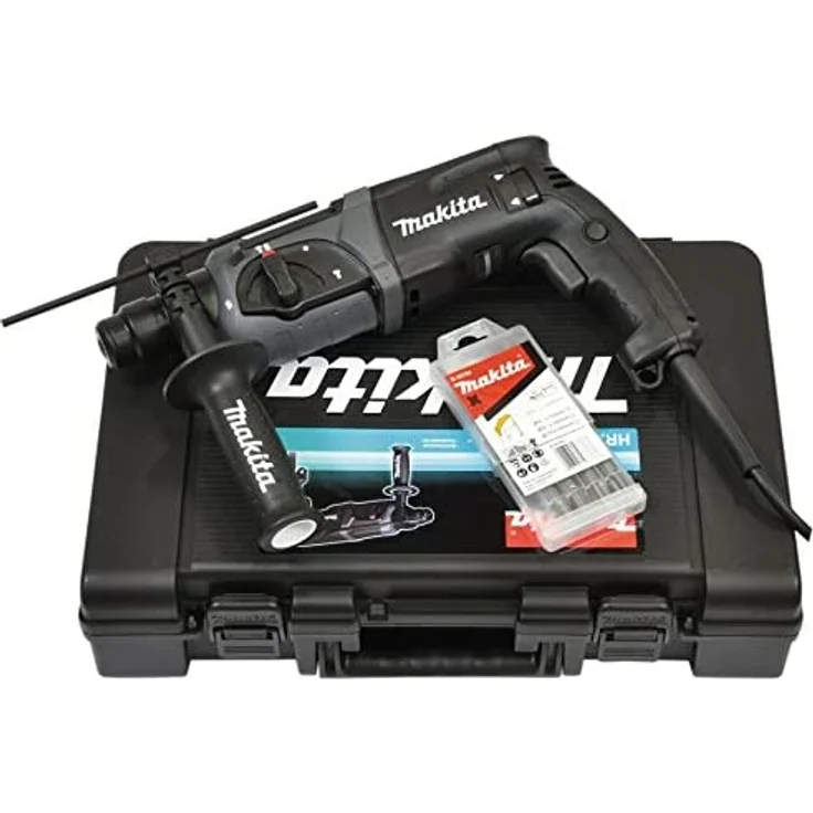 Makita HR2470BX40 Kombi-Hammer (inklusiv SDS-PLUS Bohrer-Set im Transportkoffer, 780 W, 230 V) – Bild 1