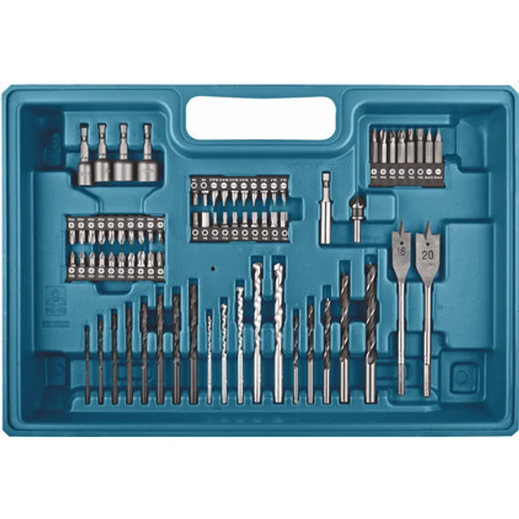 Makita HP457DWE10 - 18V G-Serie Akku-Schlagbohrschrauber (2 x 1,5 Ah) mit Ladegerät und 74-tlg. Zubehör-Set im Werkzeugkoffer – Bild 6