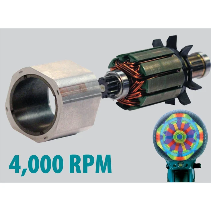 Makita DFR550Z Magazinschrauber 25-55mm 18 V (ohne Akku, ohne Ladegerät), 180 W, Blau, Silber – Bild 5
