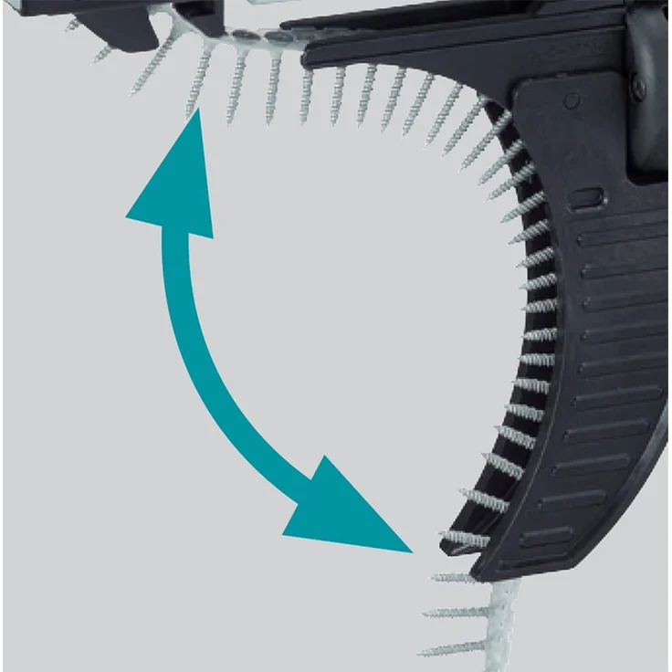 Makita DFR550Z Magazinschrauber 25-55mm 18 V (ohne Akku, ohne Ladegerät), 180 W, Blau, Silber – Bild 6