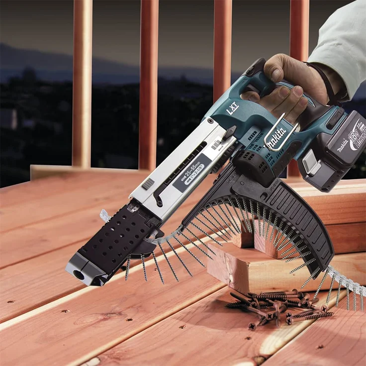 Makita DFR550Z Magazinschrauber 25-55mm 18 V (ohne Akku, ohne Ladegerät), 180 W, Blau, Silber – Bild 8