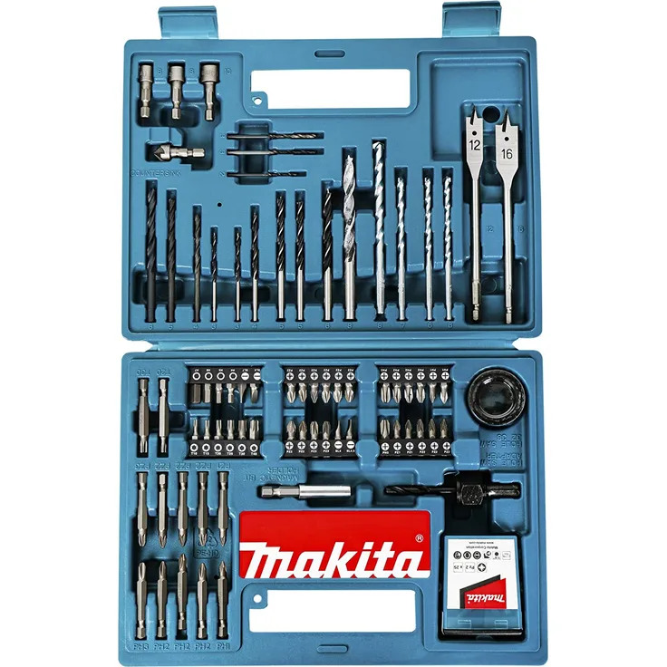 Makita B-53811 Bit & Bohrer-Set 100-teilig mit Bithalter in Kunstoffkoffer