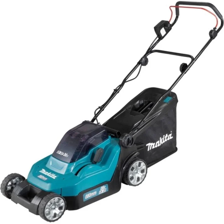 Makita DLM382Z Akku-Rasenmäher, 38 cm Schnittbreite, 18 V, 40 l Fangkorbvolumen, ohne Akku, ohne Ladegerät – Bild 1