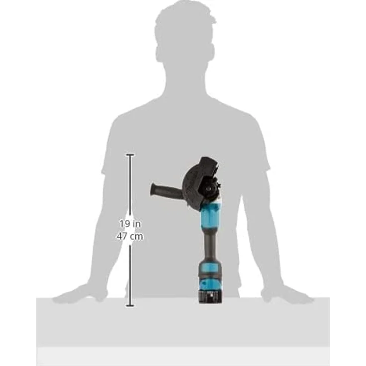 Makita DGA511RTJ Akku-Winkelschleifer 18 V - 5,0 Ah, 2 Akkus plus Ladegerät im MAKPAC 125 mm Akku – Bild 6