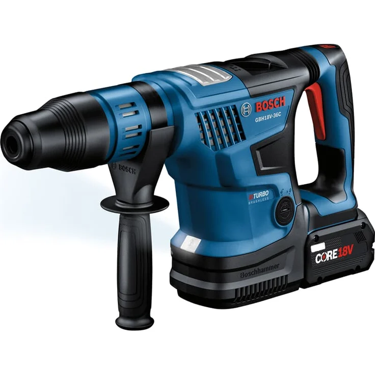 Bosch Professional GBH 18V-36 C Akku-Bohrhammer BITURBO SDS max 7 J 2x Akku 5,5Ah, Schnellladegerät - 0611915003 – Bild 3