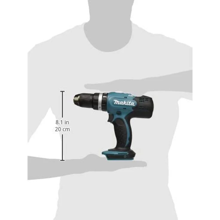 Makita DHP453Z Akku-Schlagbohrschrauber Lithium-Ionen-Combi Drill 18 V 42 Nm solo ohne Akku und Ladegerät – Bild 3