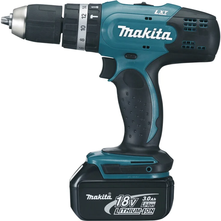 Makita DHP453RFE Akku-Schlagbohrschrauber 42 Nm Schlagstopp 18V 2xAkku Ladegerät – Bild 2