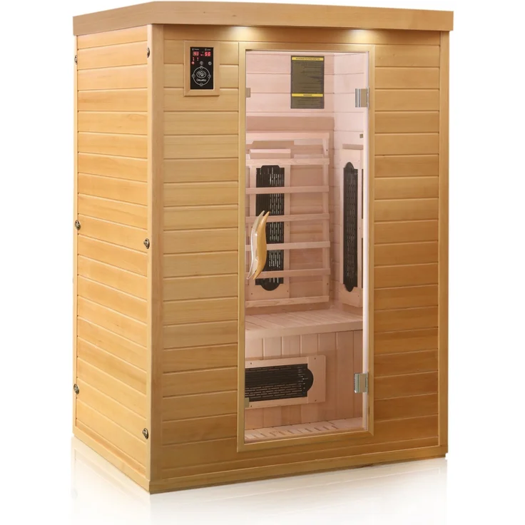 Dewello Infrarotkabine Infrarotsauna LAVAL PLUS 135cm x 105cm inkl. Keramikstrahler, Bodenstrahler – Bild 3