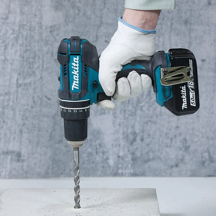 Makita DHP482Z Akku Schlagbohrschrauber Solo (ohne Akku und Ladegerät) Li-Ion Leerlaufdrehzahl 1900 U/min, 28500 Schläge/min 1,5 kg – Bild 4