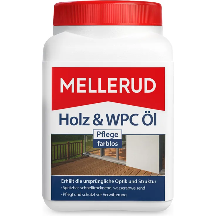 Mellerud Holz & WPC Öl Pflege farblos 0,75 l