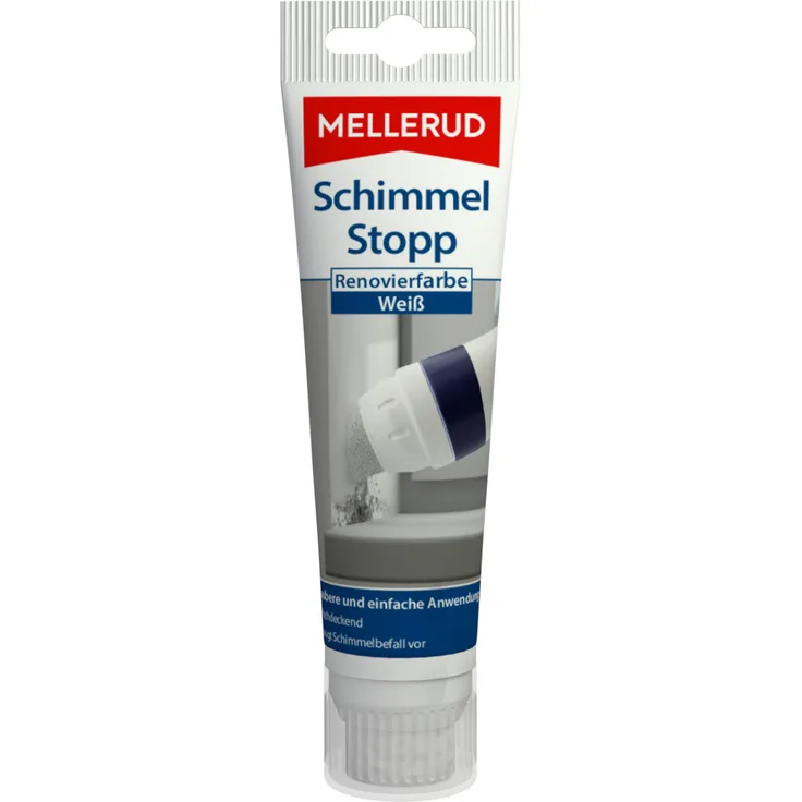 Mellerud Schimmel Stopp Renovierfarbe Weiß 90 ml