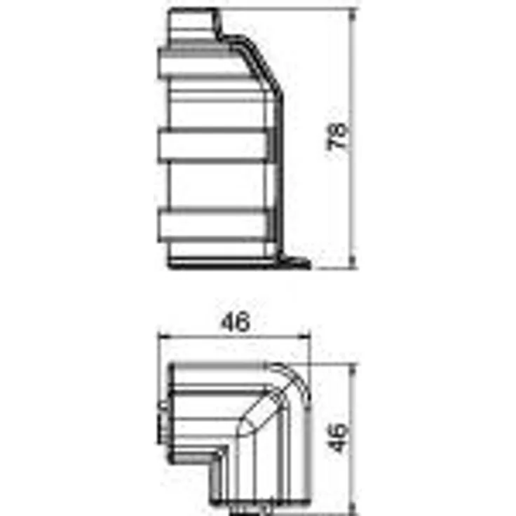 OBO Bettermann SL-L Ausseneck 20/70 rws SLL AE2070 rws, 6132262