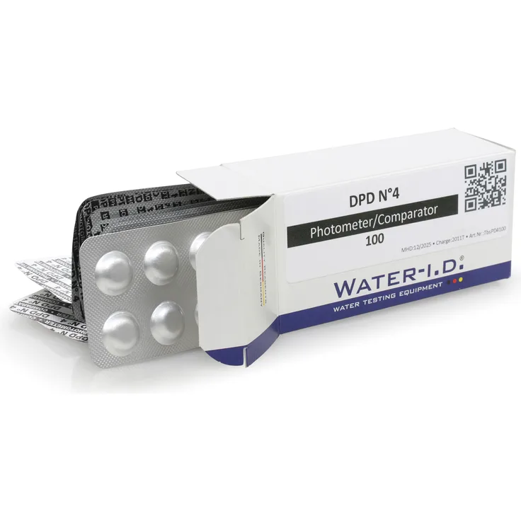 DPD No.4 Tabletten - Aktivsauerstoff für elektronischer Poolwassertester PoolLab