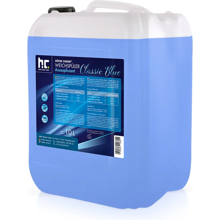 Höfer Chemie GmbH 1 x 10 Liter Weichspüler Classic Blue