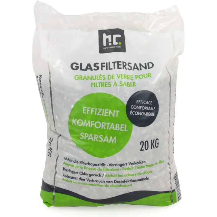 20 kg Glasgranulat für Sandfilteranlagen 2-5 mm Körnung