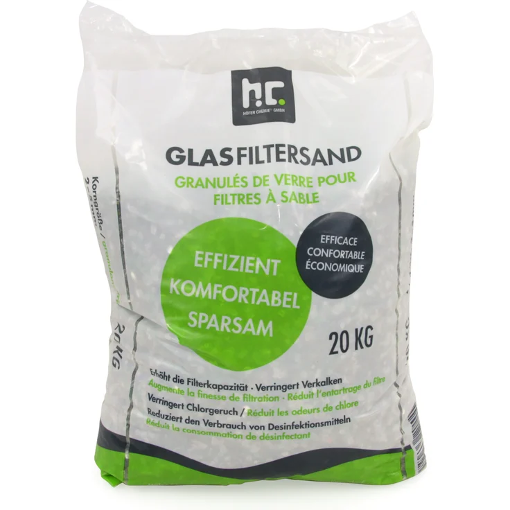20 kg Glasgranulat für Sandfilteranlagen 2-5 mm Körnung