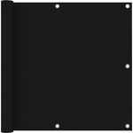 vidaXL Balkon-Sichtschutz Schwarz 90x600 cm Oxford-Gewebe