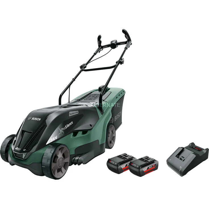 Bosch Akku-Rasenmäher UniversalRotak 36-560, 2 Akkus 36 V, 2,0 Ah, Ladegerät - 06008B9507 - 0 600 8B9 507, 38 cm Schnittbreite – Bild 1