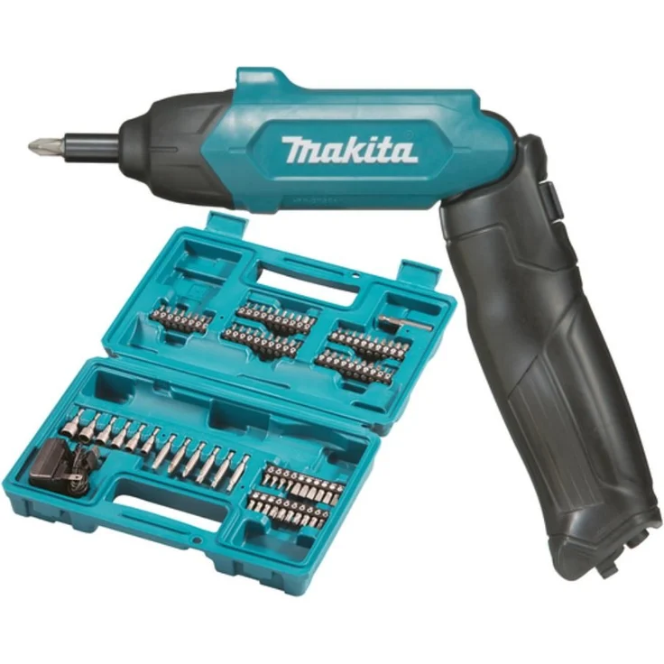 Makita Akku-Stabschrauber (mit 81tlg. Zubehör, 6 W, 3.6 V) DF001DW – Bild 1