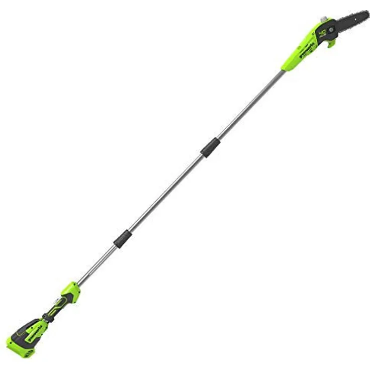 Greenworks Akku-Hochentaster G40PSF Li-Ion 40V 20cm Schwertlänge 8 m s Kettengeschwindigkeit Alustan