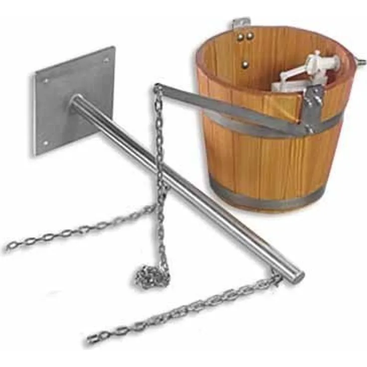 Sauna Schwalldusche mit Tragarm aus Edelstahl