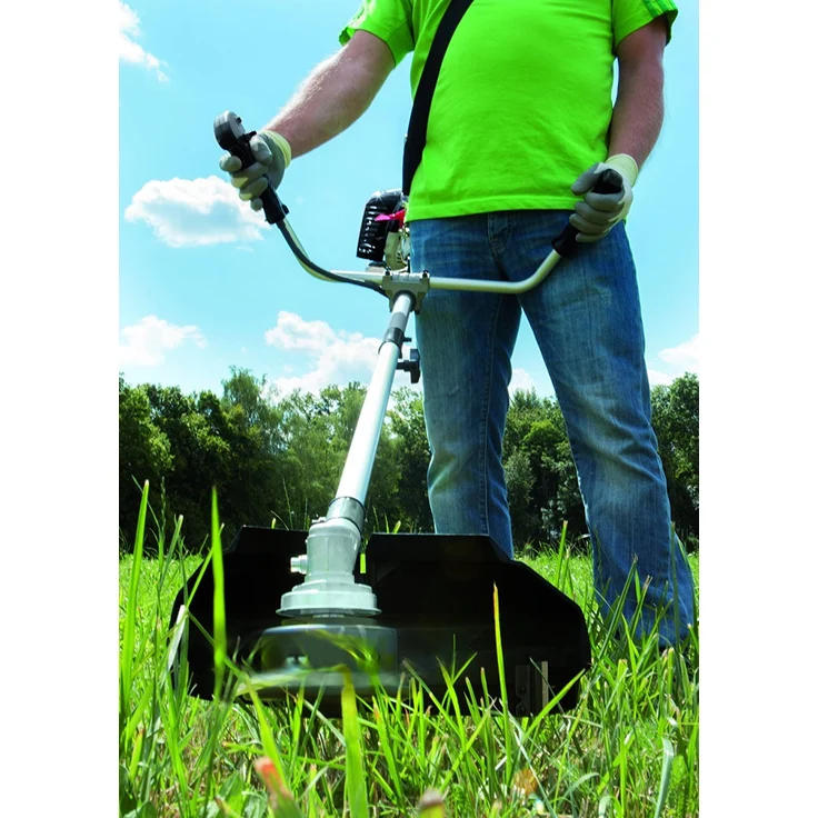 Scheppach Benzin-Motorsense BCH3300PB 1,22 PS - mit Doppelfaden, 3-Messer-Blatt und Schultergurt, inkl. 2 Spule – Bild 4