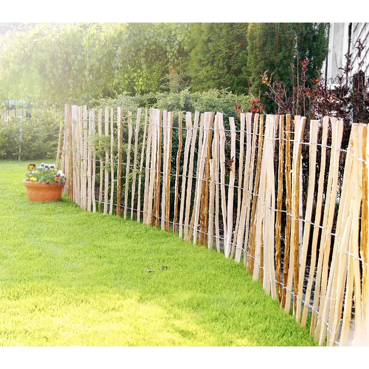 iWerk Staketenzaun Haselnuss 90 x 400 cm, gerollt