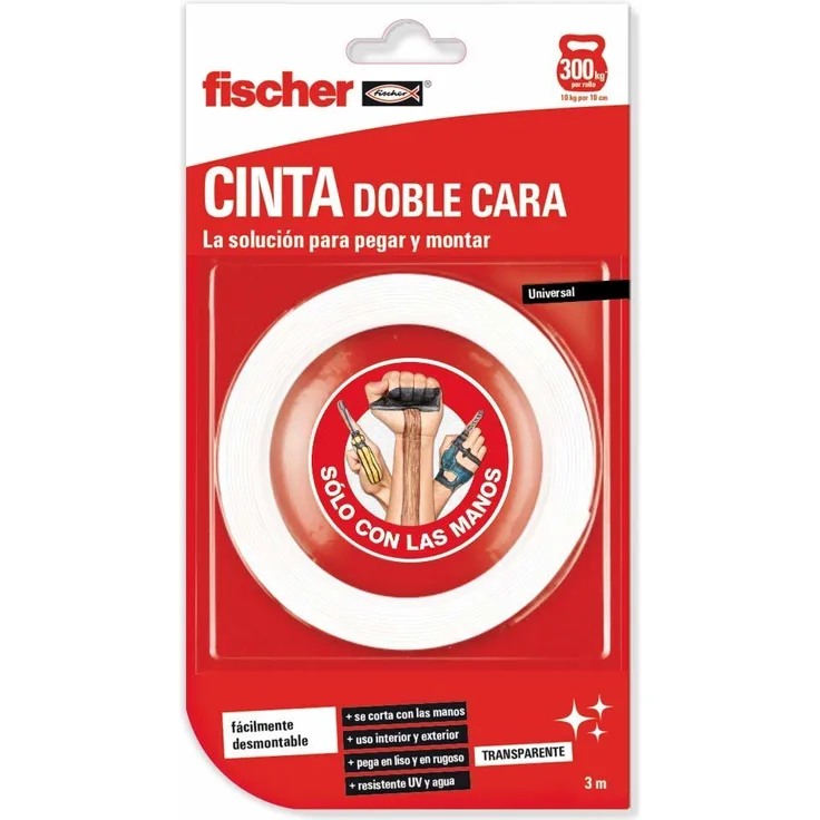 fischer SCLM doppelseitiges Klebeband, 1 Stück, 548831