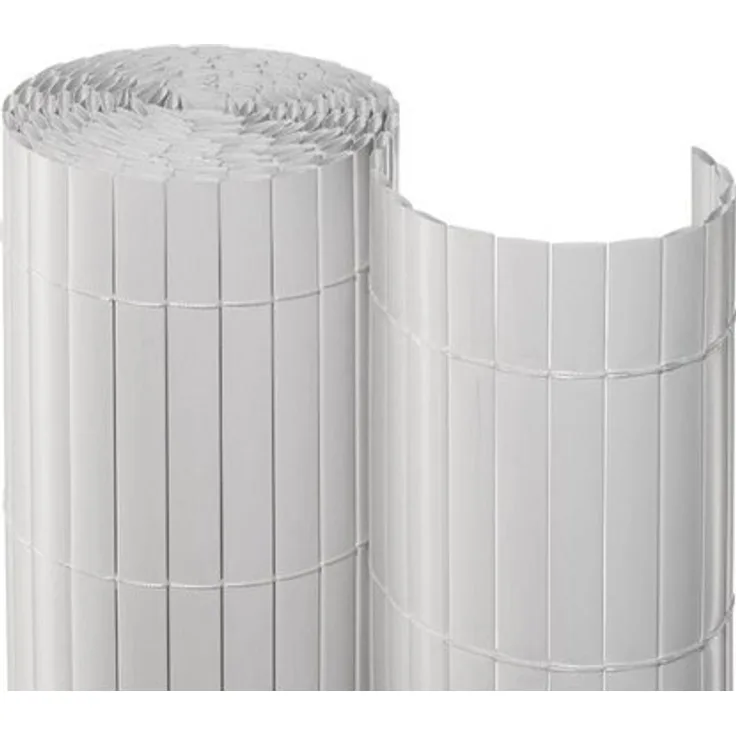 Noor Sichtschutzmatte PVC 90 cm x 300 cm weiß