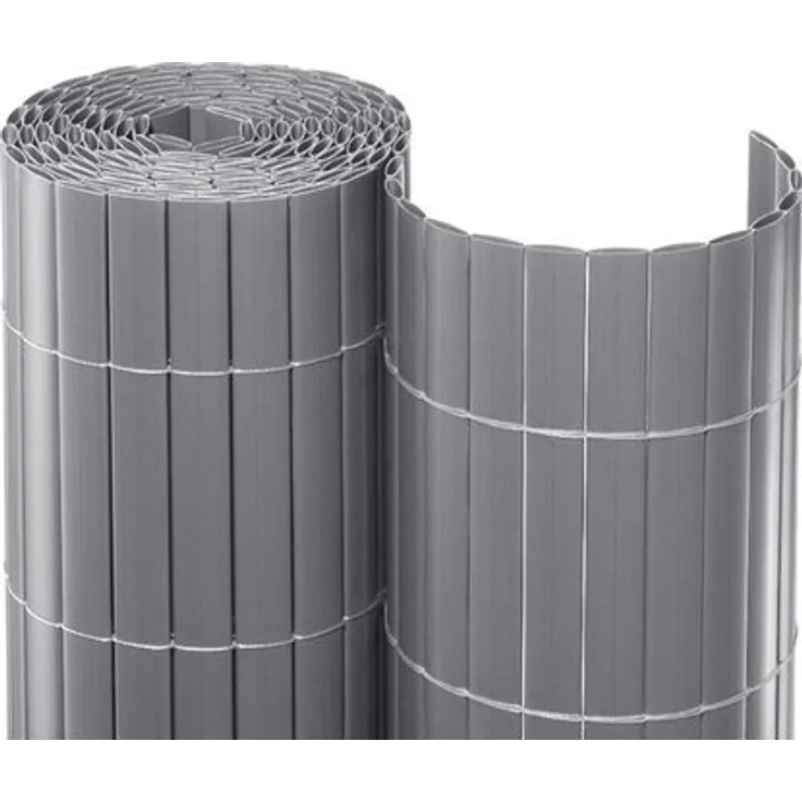 Noor Sichtschutzmatte PVC 180 cm x 300 cm silber