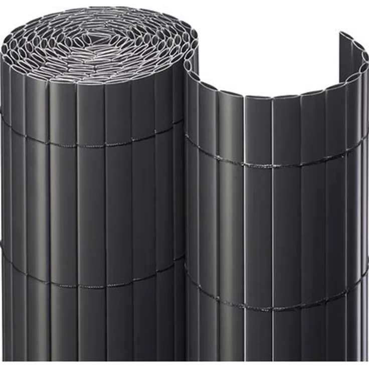Noor Sichtschutzmatte PVC 120 cm x 300 cm anthrazit