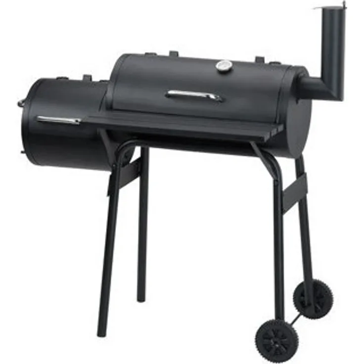 Activa Holzkohlegrill Smoker (11225) für 4-5 Personen, Holzkohlegrillfläche 30 x 60 cm