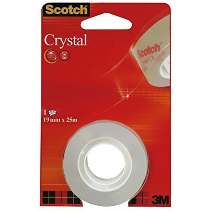 Scotch 6-1925R1 Klebeband, 19 mm x 7.5 m, kristallklar