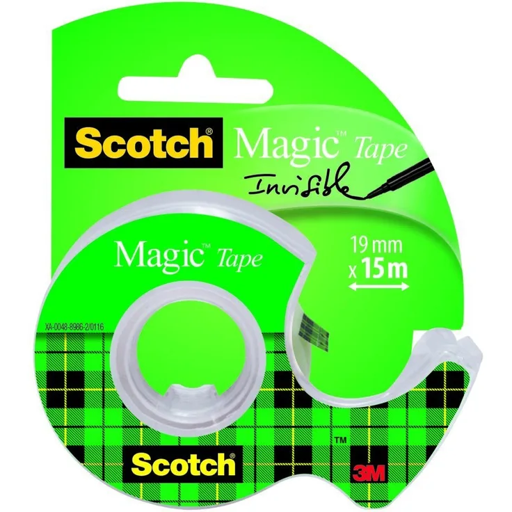 Scotch 8-1915D Magic Handabroller inklusive 1 Rolle Klebeband, 19 mm x 15 m