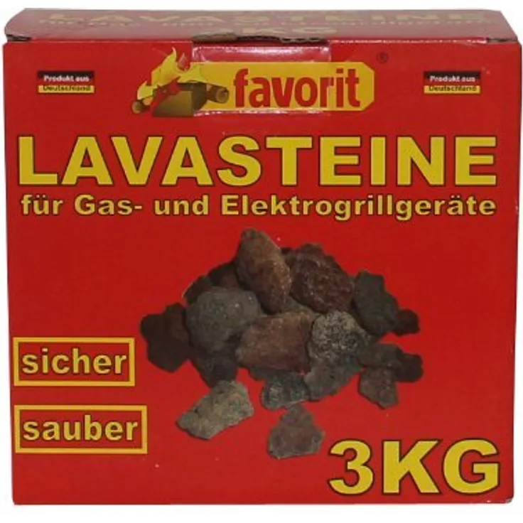 Favorit 3050 Lavasteine für Gas-Elektrogrill 3 kg, Praktischer Nachfüllpack 3kg für Lavasteingrill, hochwertige Lavasteine für das perfekte Grillergebnis und den besten Grillgenuss - Preisvergleich