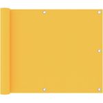vidaXL Balkon-Sichtschutz Gelb 75x600 cm Oxford-Gewebe